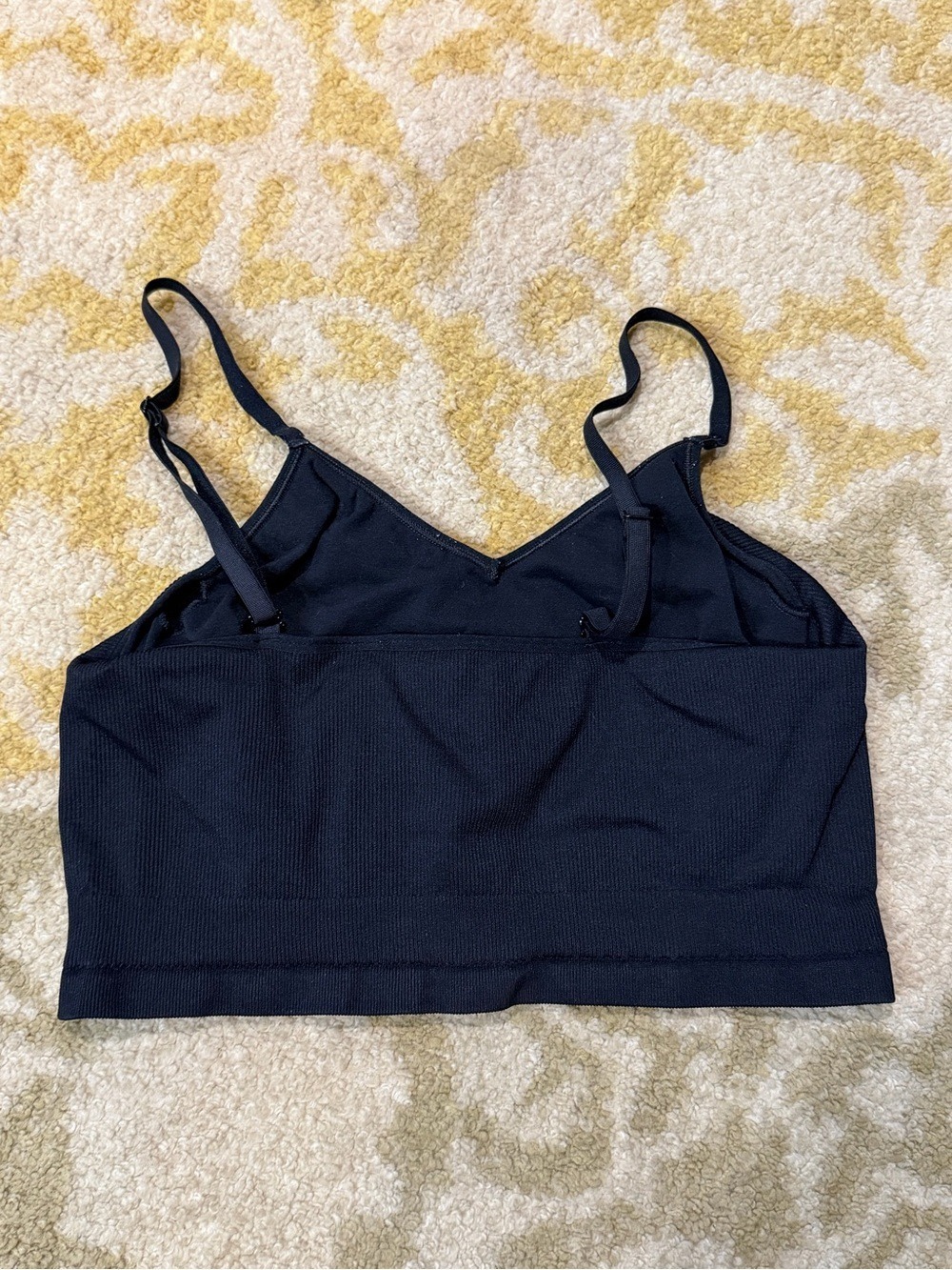 Amazon Essentials Black Ribbed Bralette - Picture 2 of 3